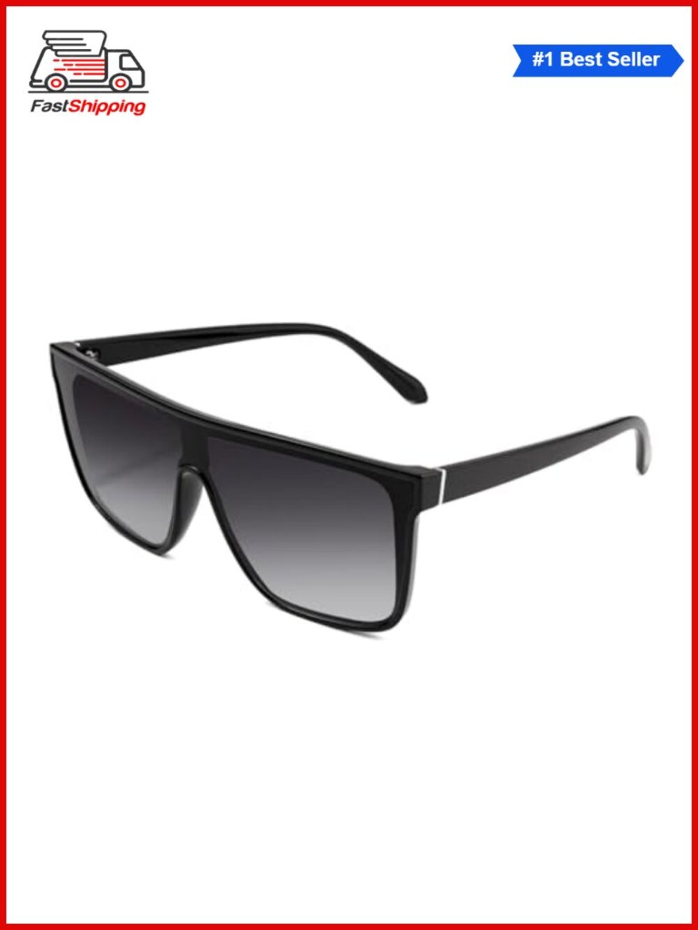 ✨ Unisex Lightweight Square Flat Top Trendy UV400 Sunglasses Retro Shades